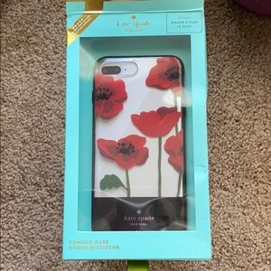 Kate Spade iPhone 8 Plus Poppy Resin Case